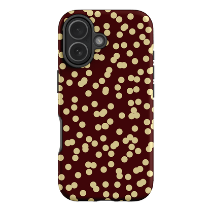 Mini Confetti Burgundy Butter Printed Phone Cases iPhone 17 / Armoured by Veronica Tucker - The Dairy