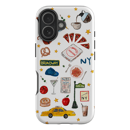NYC White Printed Phone Cases iPhone 17 / Armoured by BG. Studio - The Dairy