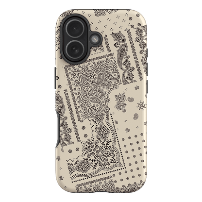 Paisley Ecru Printed Phone Cases iPhone 17 / Armoured by The Dairy - The Dairy