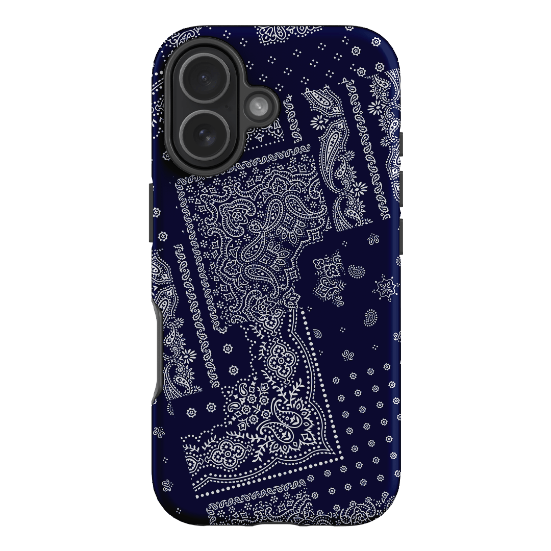 Paisley Indigo Printed Phone Cases iPhone 17 / Armoured by The Dairy - The Dairy