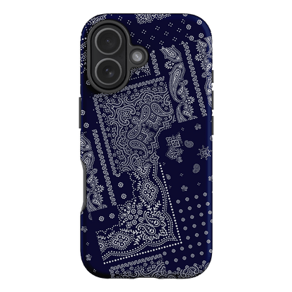 Paisley Indigo Printed Phone Cases iPhone 17 / Armoured by The Dairy - The Dairy