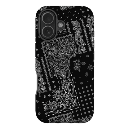 Paisley Noir Printed Phone Cases iPhone 17 / Armoured by The Dairy - The Dairy