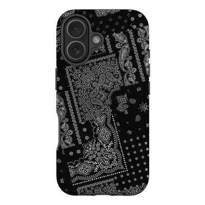 Paisley Noir Printed Phone Cases iPhone 18 Pro / Armoured by The Dairy - The Dairy