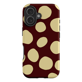 Pebbles Burgundy Butter Printed Phone Cases iPhone 17 / Armoured by Veronica Tucker - The Dairy