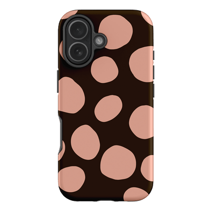 Pebbles Chocolate Pink Printed Phone Cases iPhone 17 / Armoured by Veronica Tucker - The Dairy