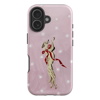 Pink Bow Hound Printed Phone Cases iPhone 17 / Armoured by Lisa Hu - The Dairy