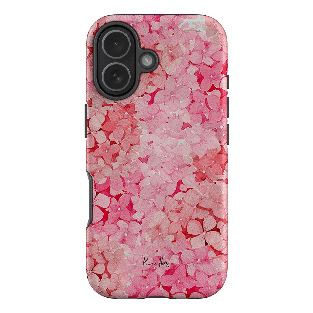 Hydrangea Pink Printed Phone Cases iPhone 17 / Armoured by Kerrie Hess - The Dairy