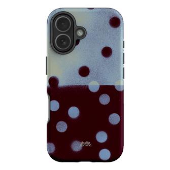 Plum Polka Dot Printed Phone Cases iPhone 17 / Armoured by Jasmine Dowling - The Dairy