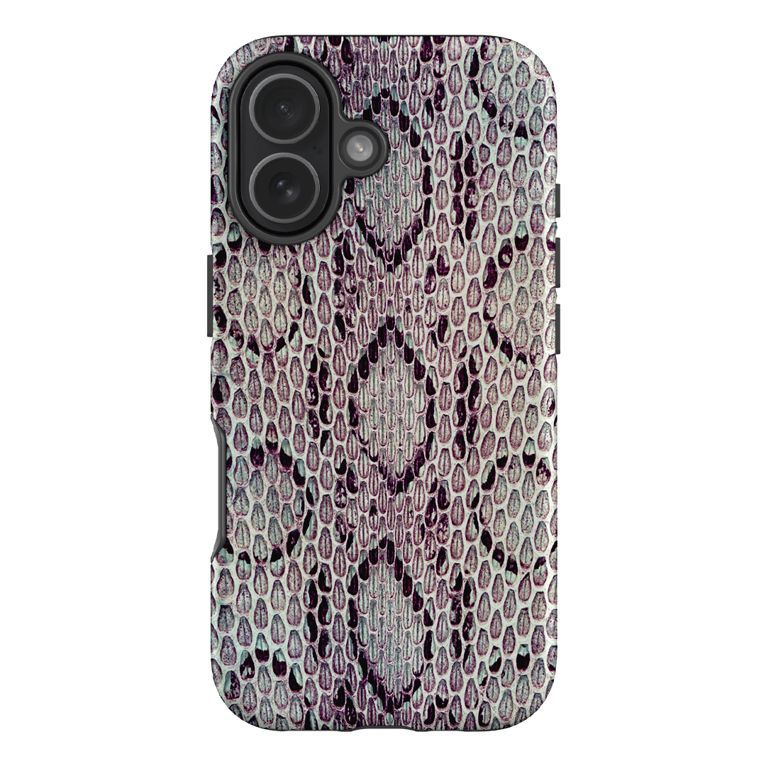 Plum Python Printed Phone Cases iPhone 17 / Armoured by The Dairy - The Dairy