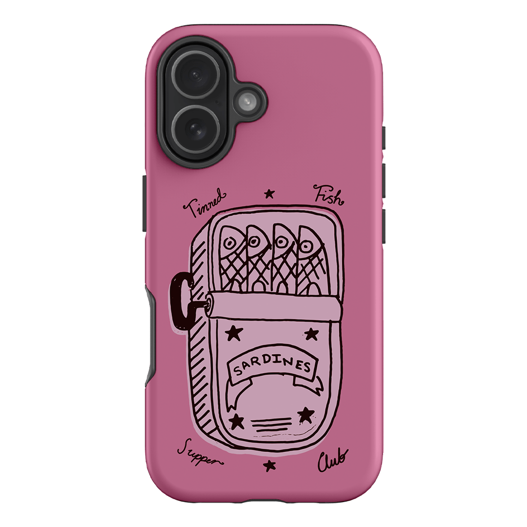 Sardine Social Pink Printed Phone Cases iPhone 17 / Armoured by The Dairy - The Dairy