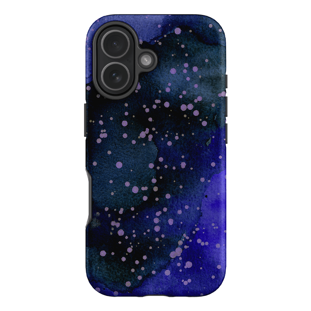 Spotty Navy Printed Phone Cases iPhone 17 / Armoured by The Dairy - The Dairy