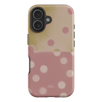 Strawberry Polka Dot Printed Phone Cases iPhone 17 / Armoured by Jasmine Dowling - The Dairy