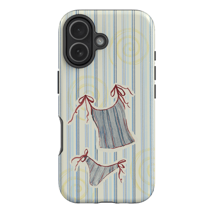 Stripe Tankini Printed Phone Cases iPhone 17 / Armoured by Kayla Carr - The Dairy