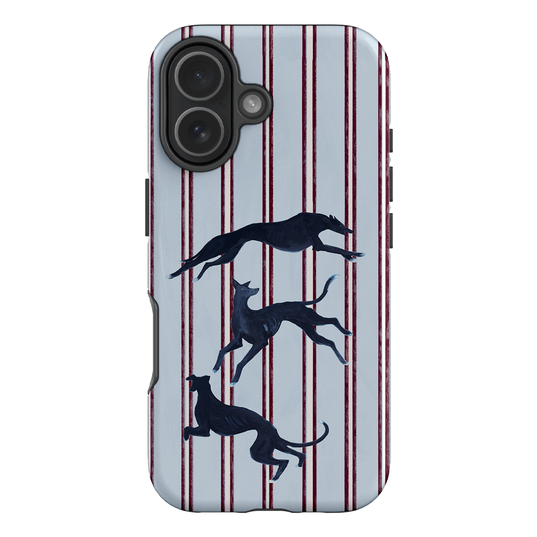 Stripey Hounds Printed Phone Cases iPhone 17 / Armoured by Lisa Hu - The Dairy