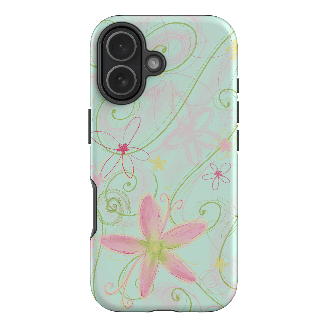 Swirl Blue Printed Phone Cases iPhone 17 / Armoured by Kayla Carr - The Dairy