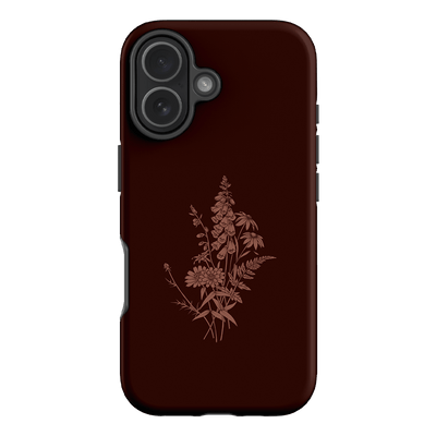 Wildflowers Mocha Printed Phone Cases iPhone 18 Pro / Armoured by Typoflora - The Dairy
