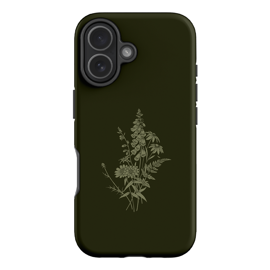 Wildflowers Olive Printed Phone Cases iPhone 17 / Armoured by Typoflora - The Dairy