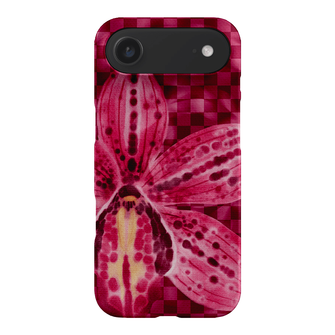 Check Orchid Printed Phone Cases iPhone 17 Air / Snap by Sally Hungerford - The Dairy