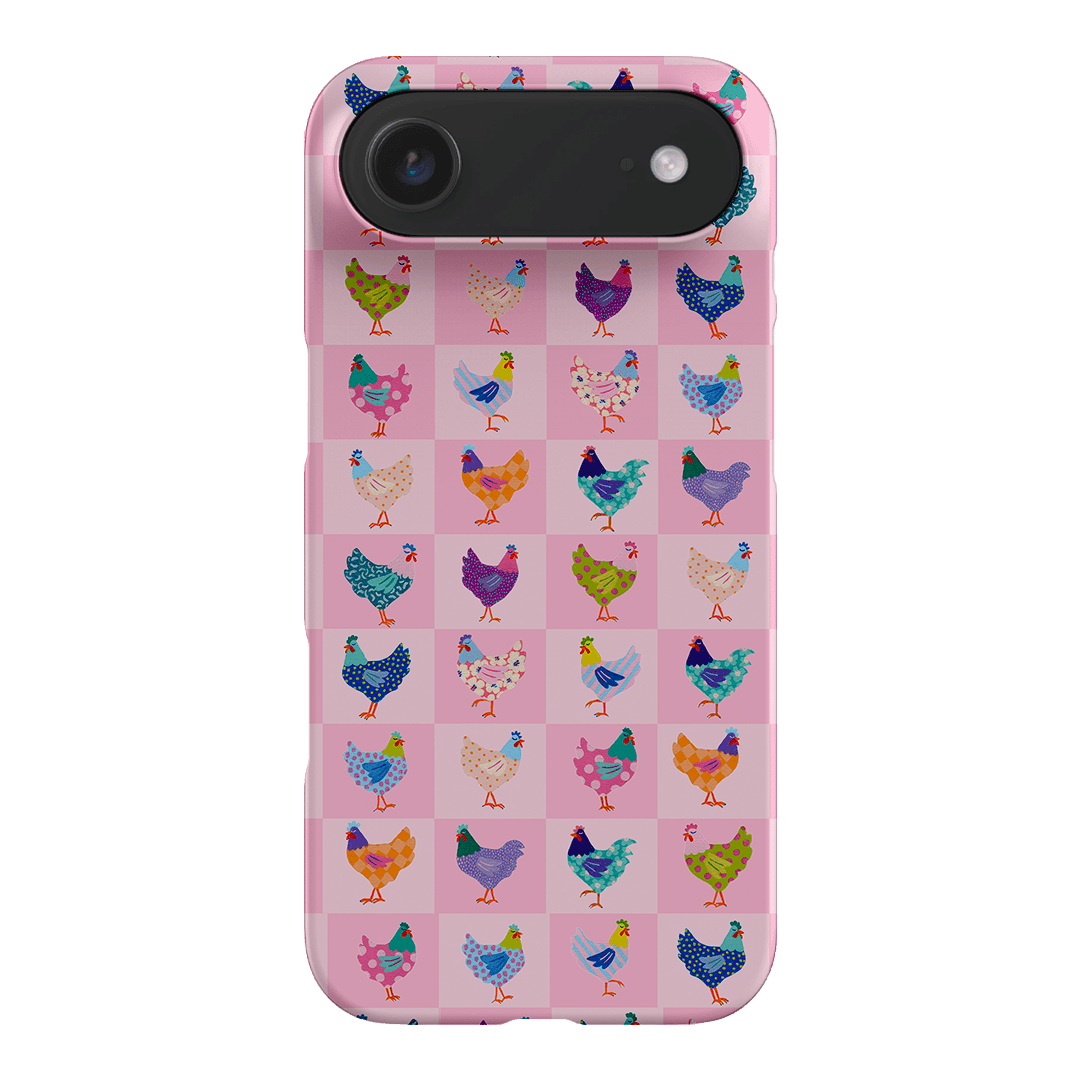 Checkered Chickens Printed Phone Cases iPhone 17 Air / Snap by Kayla Henley - The Dairy