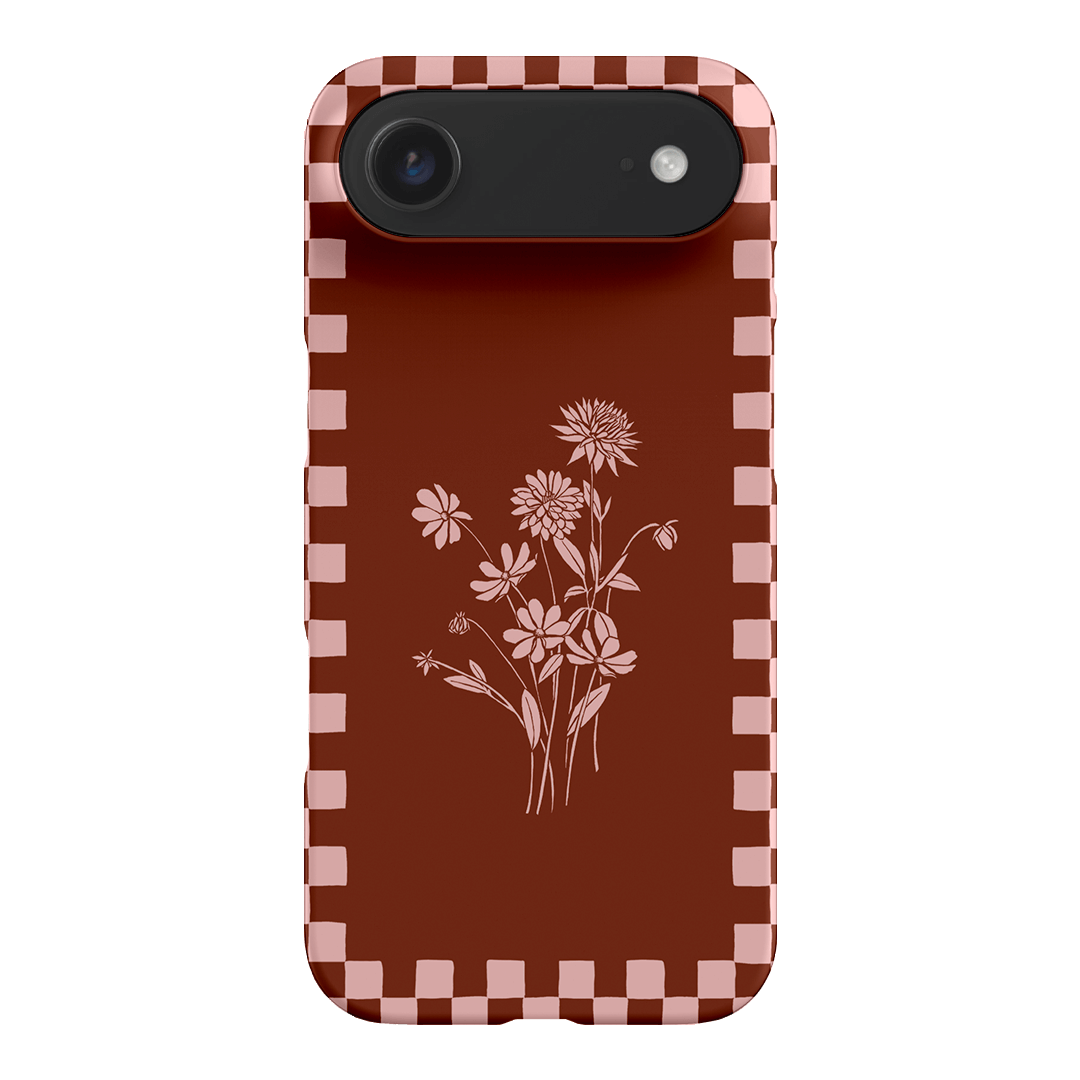 Dahlia Check Printed Phone Cases iPhone 17 Air / Snap by Typoflora - The Dairy