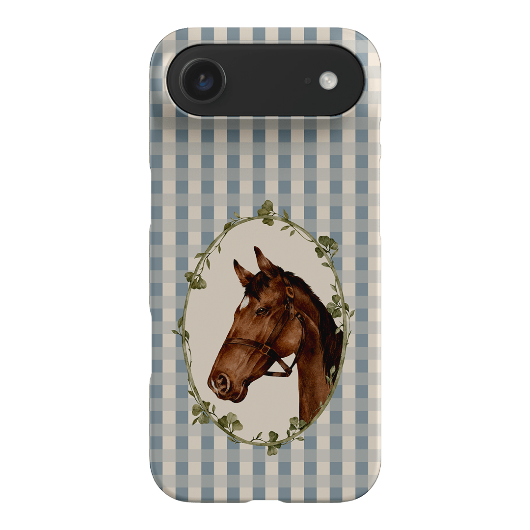 Gingham Horse Printed Phone Cases iPhone 17 Air / Snap by Kasiags Art - The Dairy