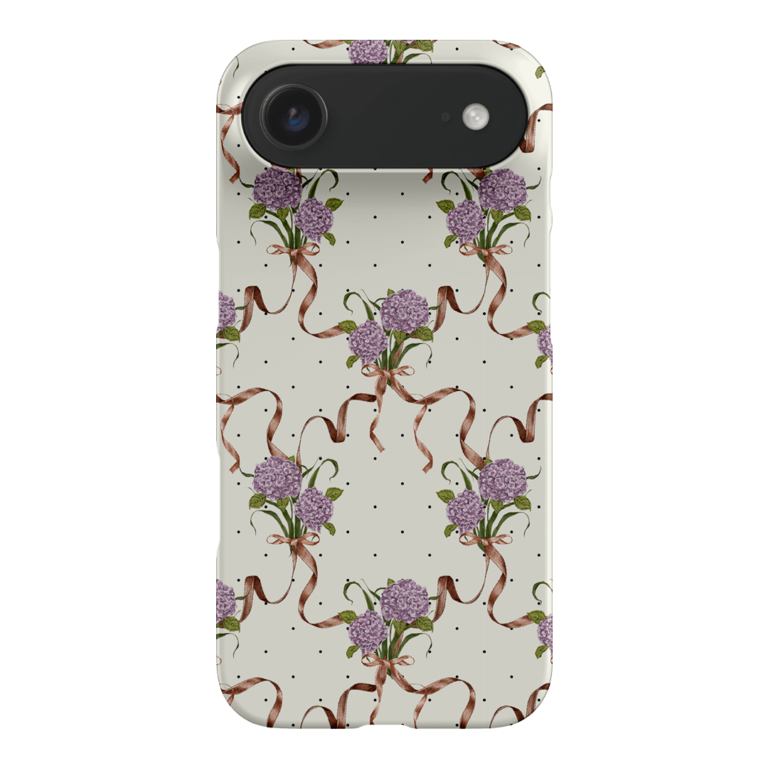 Hydrangea Ribbon Printed Phone Cases iPhone 17 Air / Snap by Veronica Tucker - The Dairy