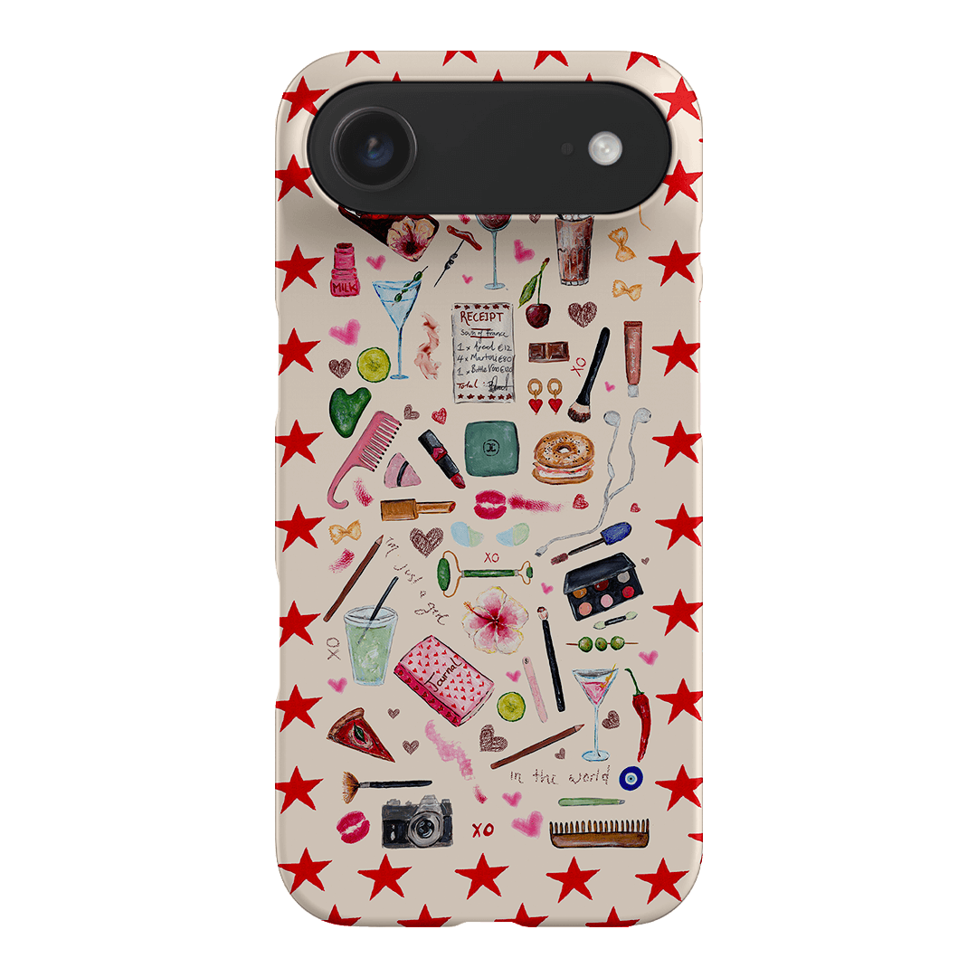 Just A Girl Printed Phone Cases iPhone 17 Air / Snap by BG. Studio - The Dairy