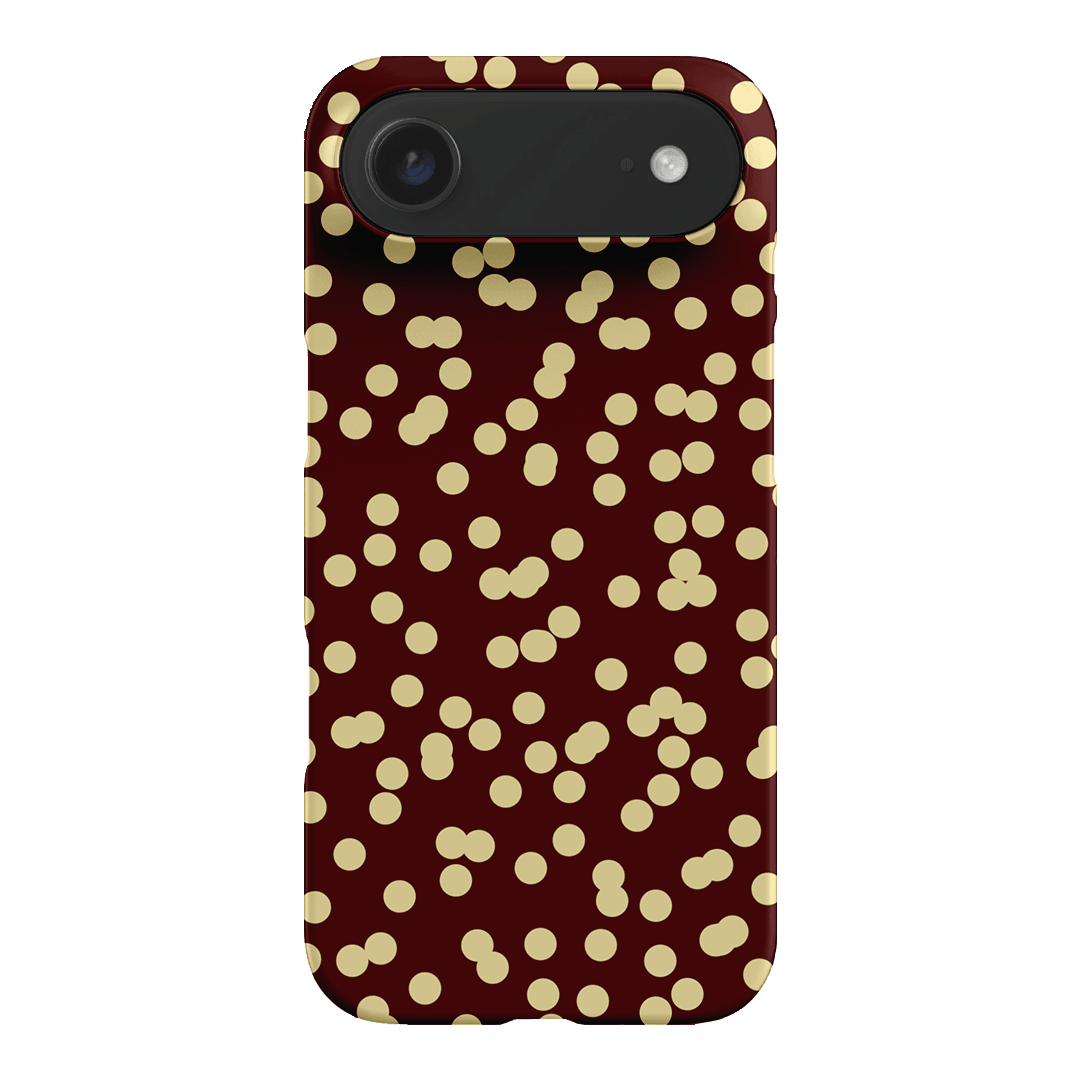 Mini Confetti Burgundy Butter Printed Phone Cases iPhone 17 Air / Snap by Veronica Tucker - The Dairy