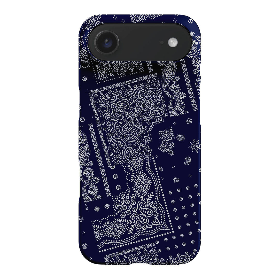 Paisley Indigo Printed Phone Cases iPhone 17 Air / Snap by The Dairy - The Dairy