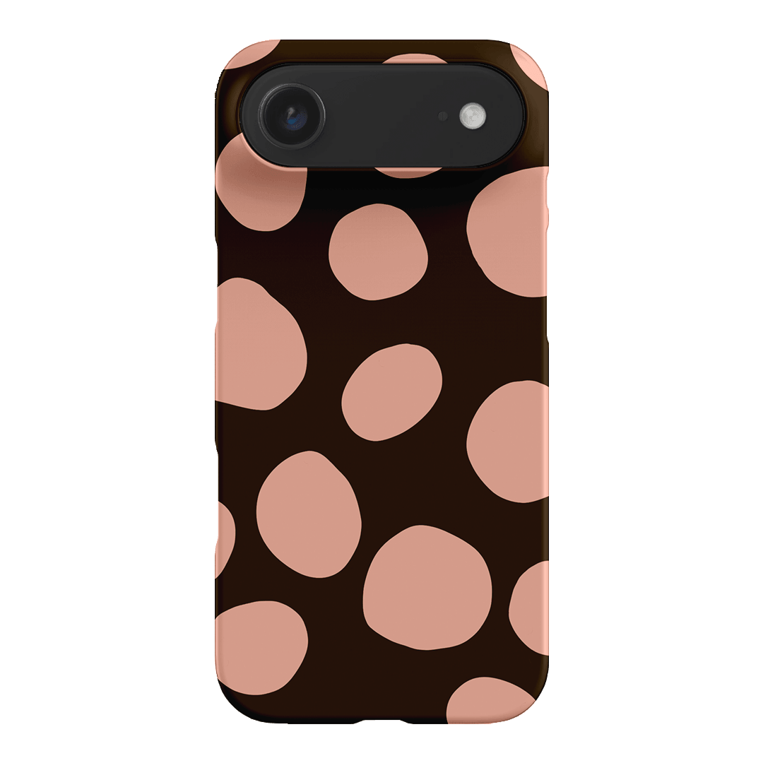 Pebbles Chocolate Pink Printed Phone Cases iPhone 17 Air / Snap by Veronica Tucker - The Dairy