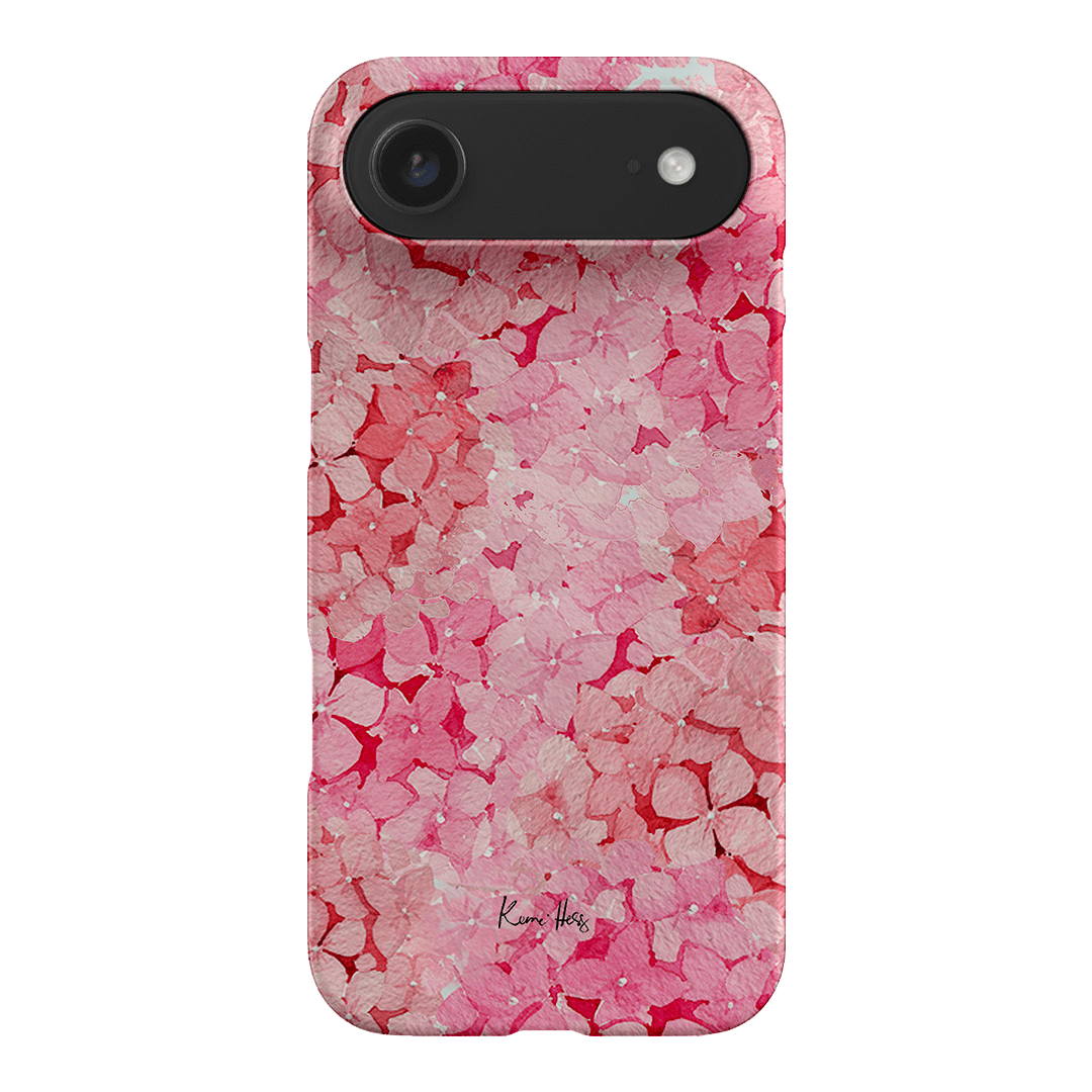 Hydrangea Pink Printed Phone Cases iPhone 17 Air / Snap by Kerrie Hess - The Dairy