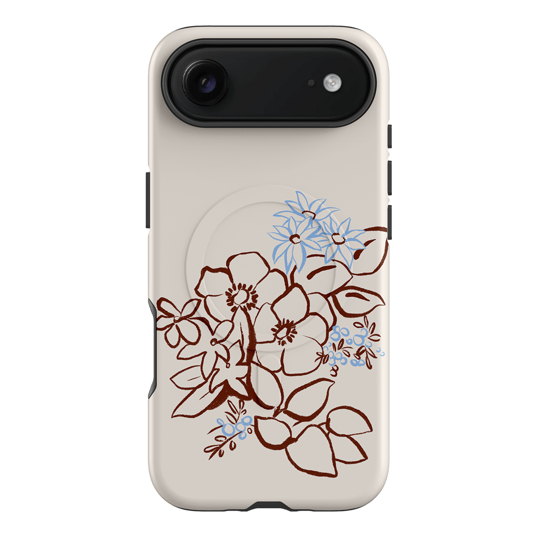 Cream Posy Printed Phone Cases iPhone 17 Air / Armoured MagSafe by Typoflora - The Dairy