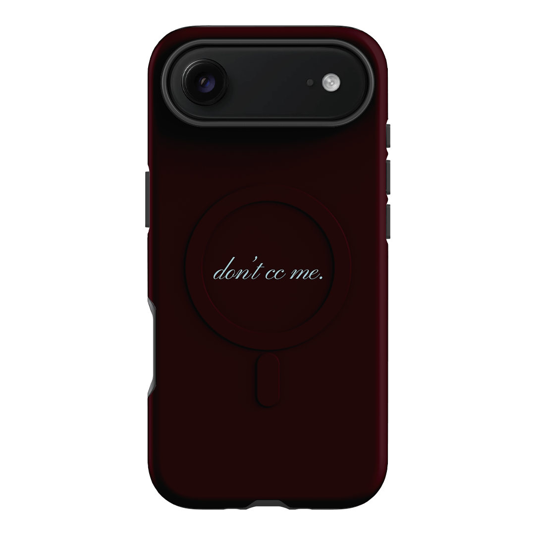 Don't CC Me Fancy Printed Phone Cases iPhone 17 Air / Armoured MagSafe by The Dairy - The Dairy
