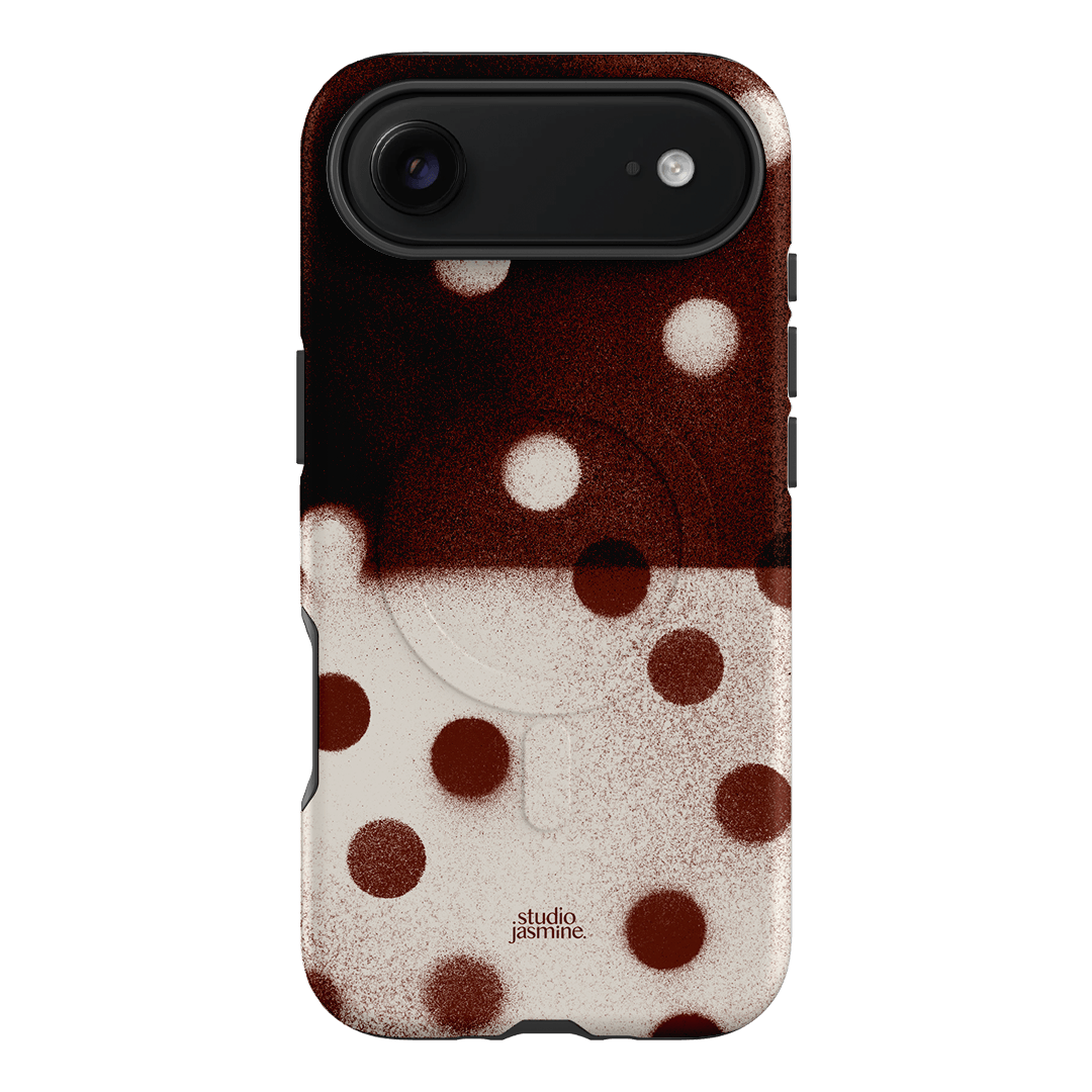 Espresso Polka Dot Printed Phone Cases iPhone 17 Air / Armoured MagSafe by Jasmine Dowling - The Dairy
