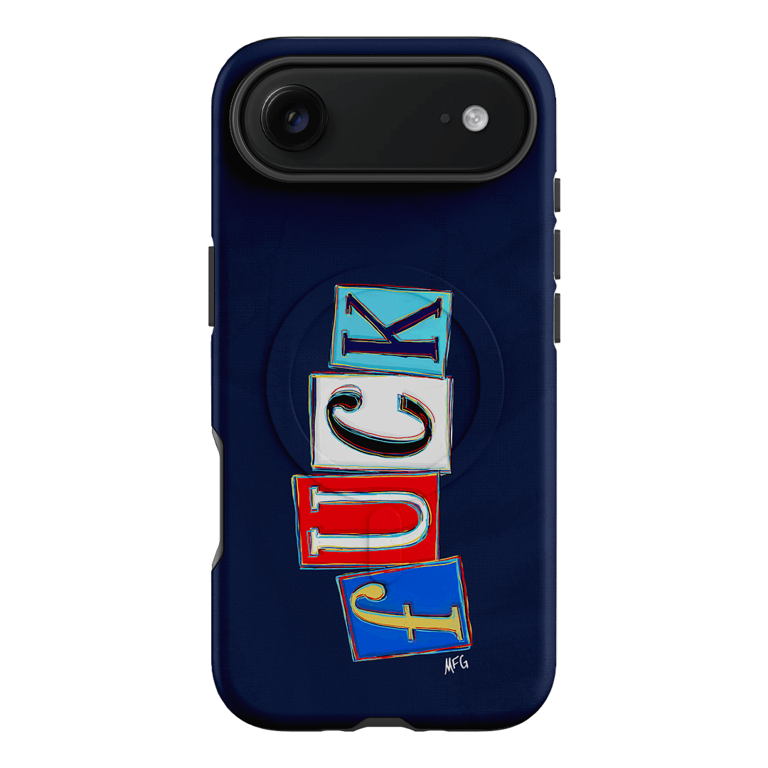 Lil Fcks Blue Printed Phone Cases iPhone 17 Air / Armoured MagSafe by Margarbs Art - The Dairy