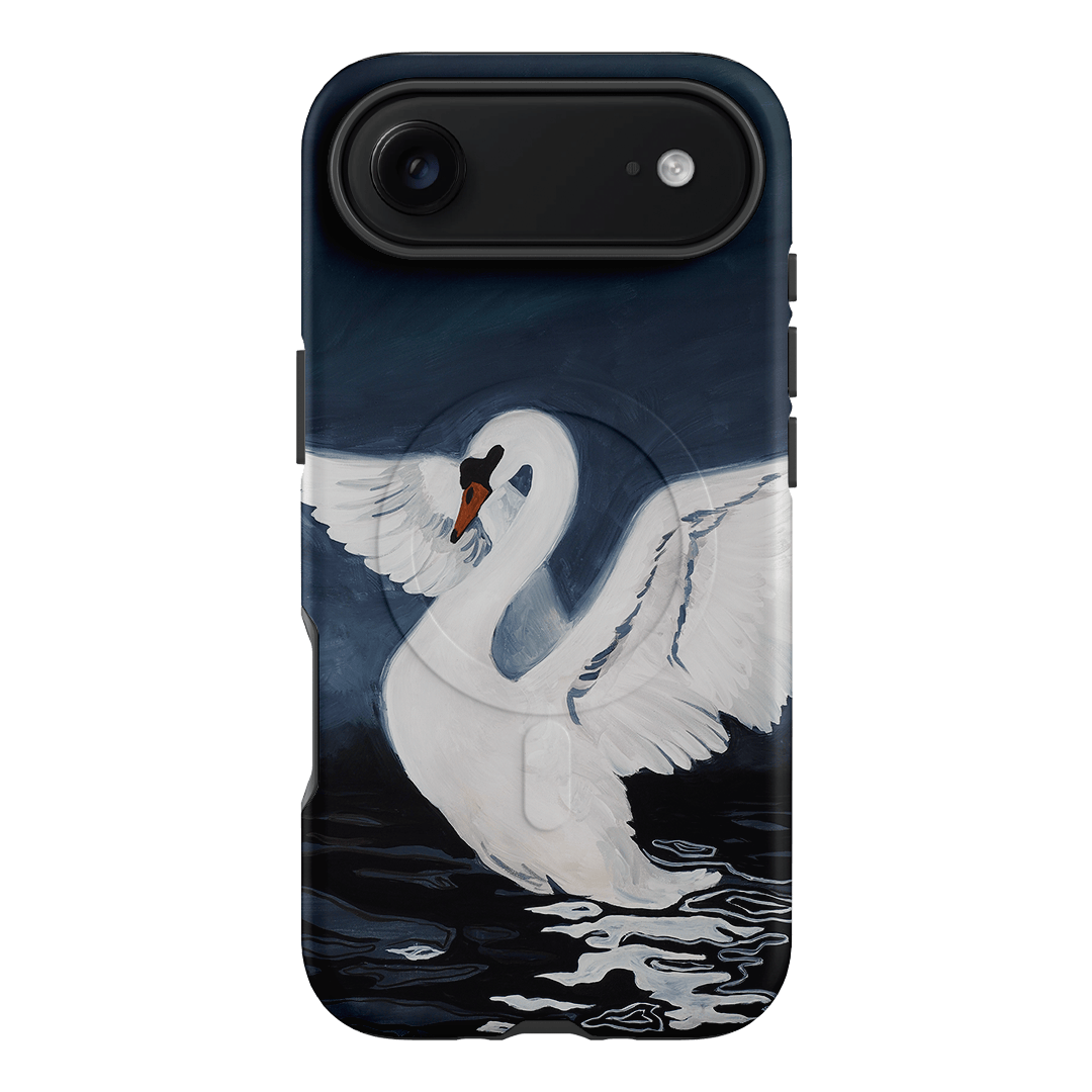 Midnight Swan Printed Phone Cases iPhone 17 Air / Armoured MagSafe by Lisa Hu - The Dairy