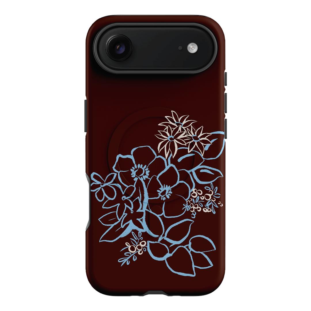 Mocha Posy Printed Phone Cases iPhone 17 Air / Armoured MagSafe by Typoflora - The Dairy