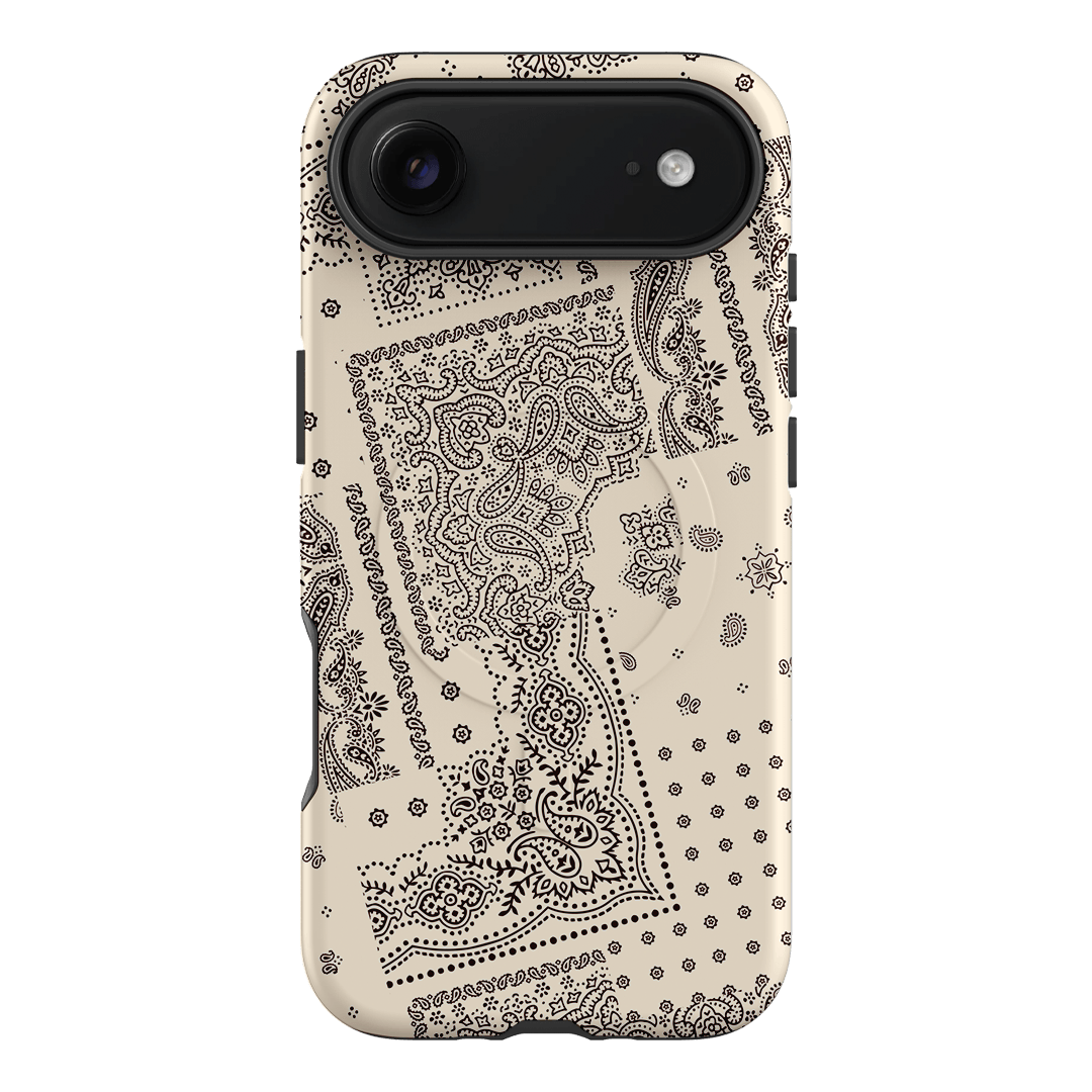 Paisley Ecru Printed Phone Cases iPhone 17 Air / Armoured MagSafe by The Dairy - The Dairy