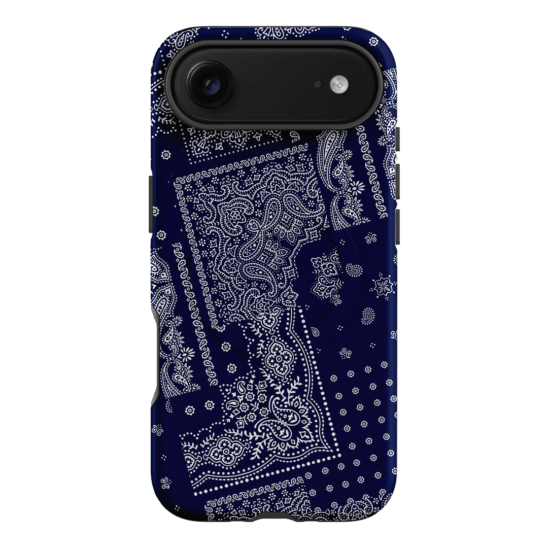 Paisley Indigo Printed Phone Cases iPhone 17 Air / Armoured MagSafe by The Dairy - The Dairy