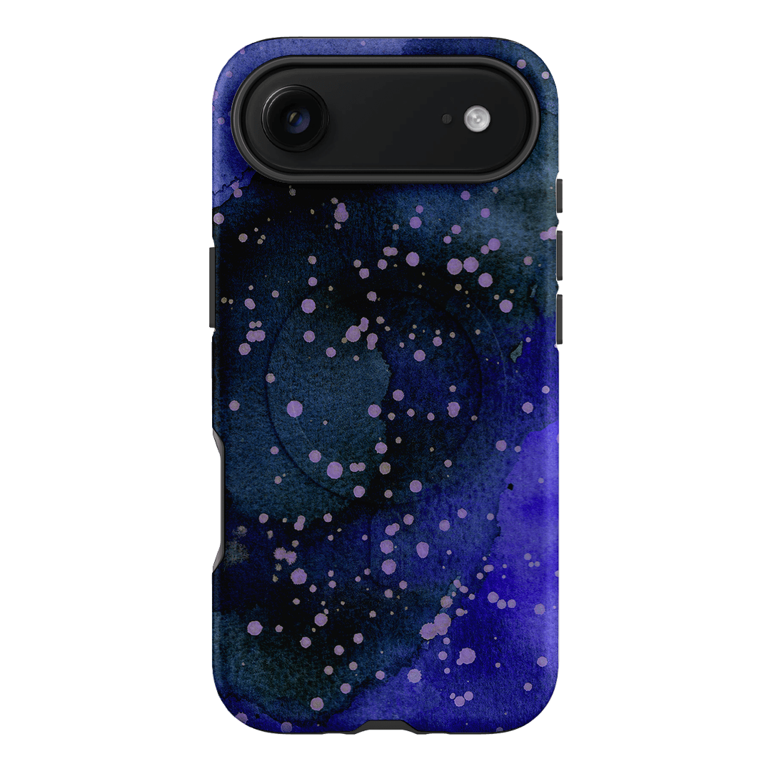 Spotty Navy Printed Phone Cases iPhone 17 Air / Armoured MagSafe by The Dairy - The Dairy