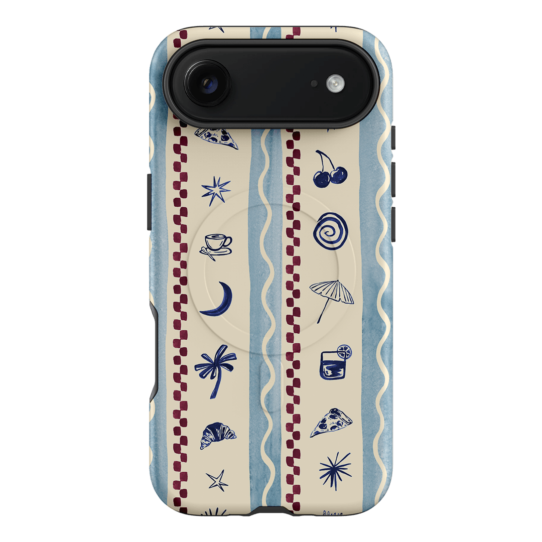 Summer Snacks Blue Printed Phone Cases iPhone 17 Air / Armoured MagSafe by Charlie Taylor - The Dairy