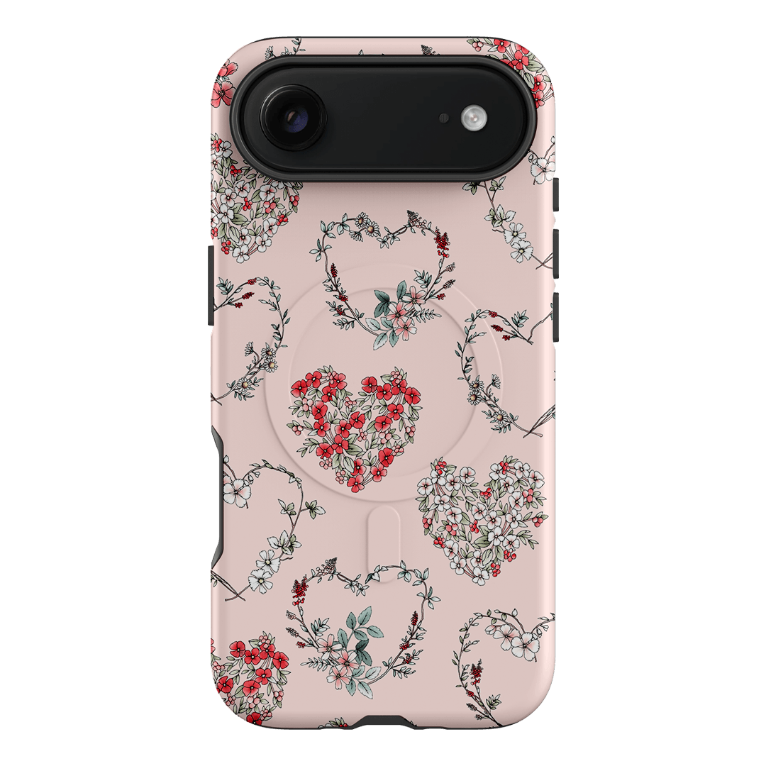 Wild Heart Wreath Printed Phone Cases iPhone 17 Air / Armoured MagSafe by Typoflora - The Dairy