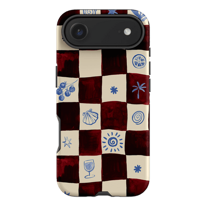 Afternoon Mezze Maroon Printed Phone Cases iPhone 17 Air / Armoured by Charlie Taylor - The Dairy