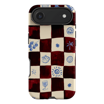 Afternoon Mezze Maroon Printed Phone Cases iPhone 17 Air / Armoured by Charlie Taylor - The Dairy