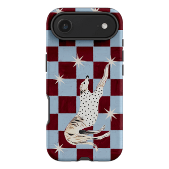 Check Greyhound Blue Printed Phone Cases iPhone 17 Air / Armoured by Lisa Hu - The Dairy