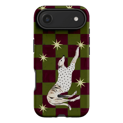 Check Greyhound Green Printed Phone Cases iPhone 17 Air / Armoured by Lisa Hu - The Dairy