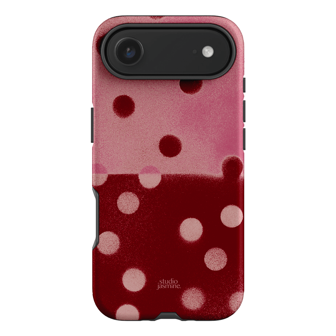 Cherry Polka Dot Printed Phone Cases iPhone 17 Air / Armoured by Jasmine Dowling - The Dairy