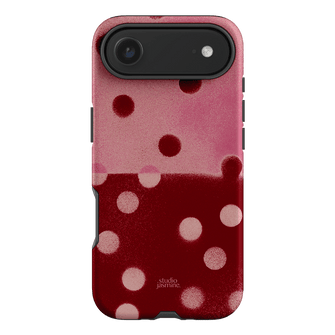 Cherry Polka Dot Printed Phone Cases iPhone 17 Air / Armoured by Jasmine Dowling - The Dairy