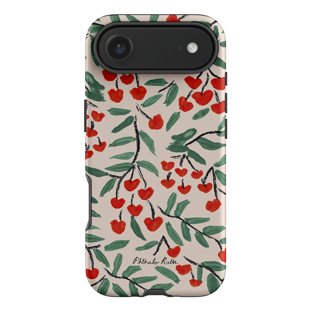 Cherry Love Printed Phone Cases iPhone 17 Air / Armoured by Phthalo Ruth - The Dairy