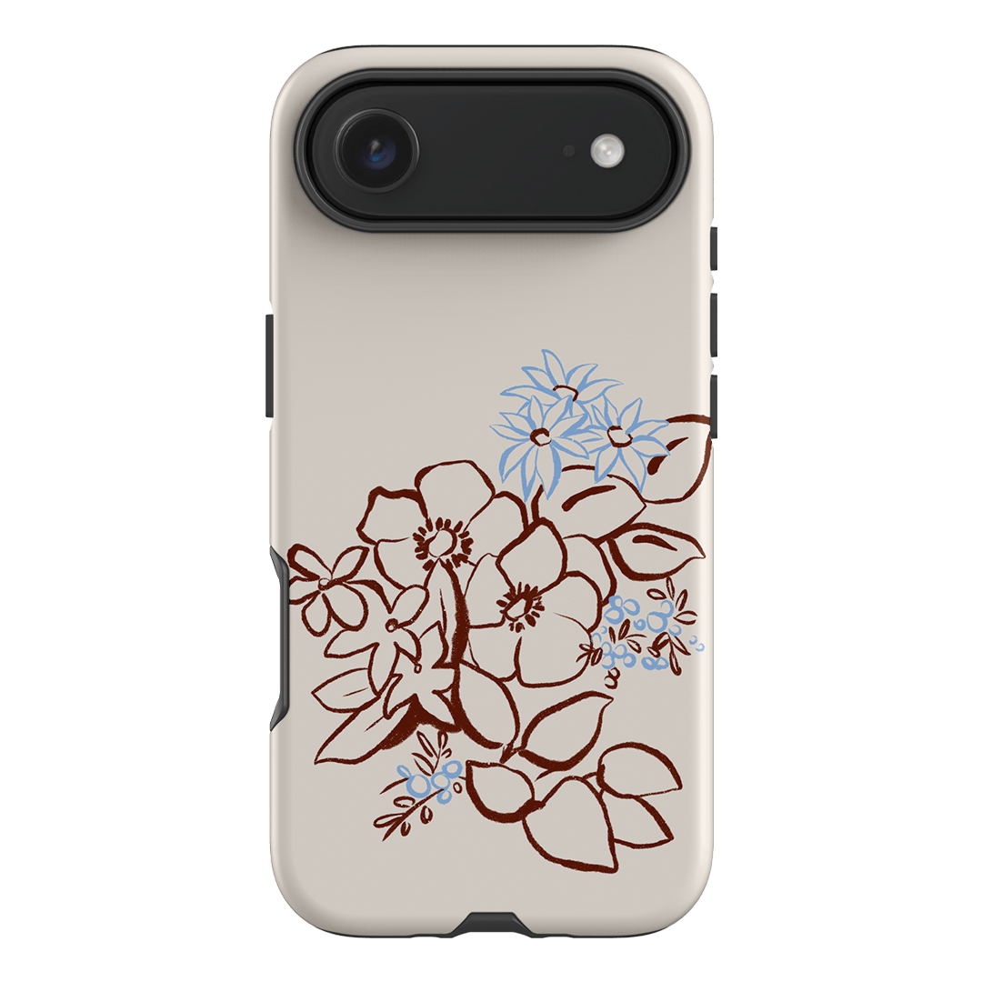 Cream Posy Printed Phone Cases iPhone 17 Air / Armoured by Typoflora - The Dairy